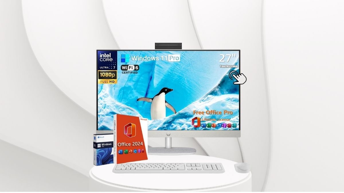 HP 27 All-in-One Desktop Computer.
