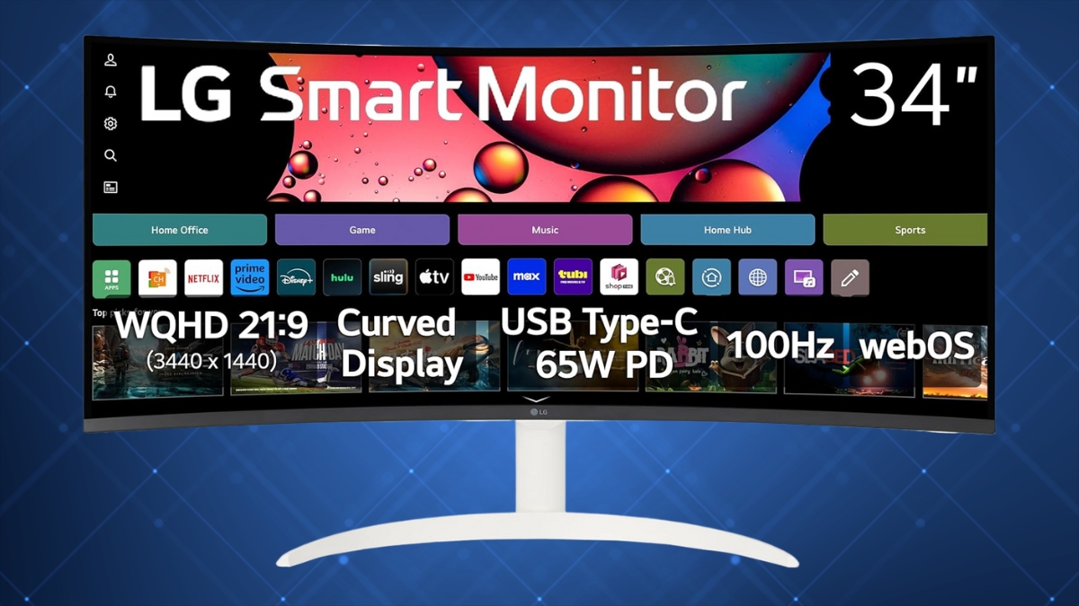 This LG Smart Curved Monitor Feels Like a Theater Screen