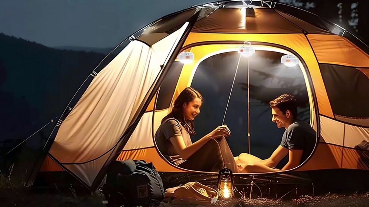 FLY2SKY Rechargeable Camping Lights: Compact Illumination for Outdoor Adventures