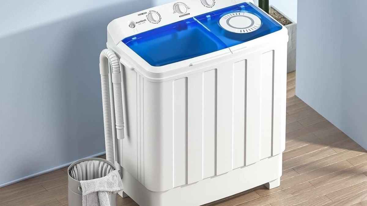 Auertech Portable Washing Machine: 28lbs Twin Tub Solution for Small Spaces