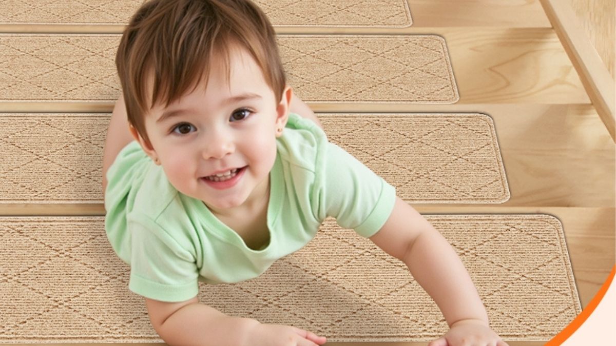 TranquilMoments Non-Slip Stair Treads: Safety Solution for Wooden Stairs