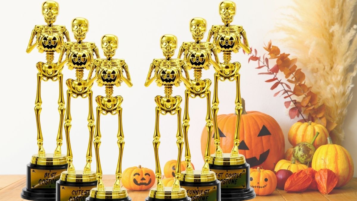 JOYIN Halloween Trophy Best Costume Skeleton