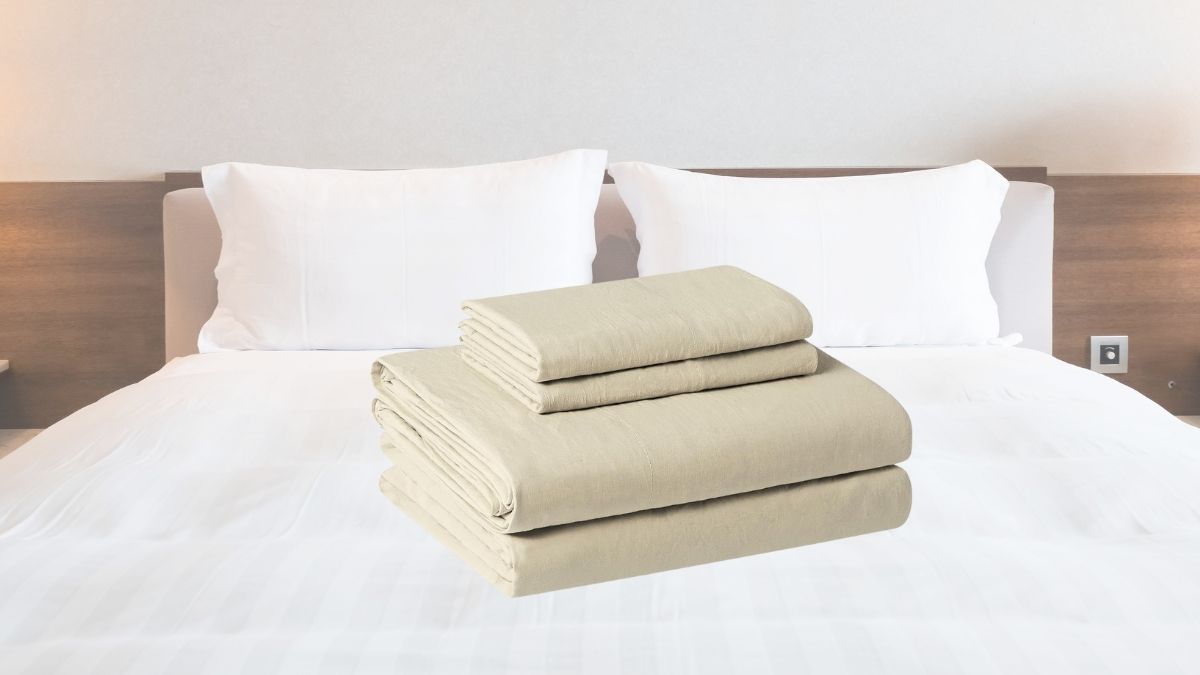 Amazon Basics Brushed Microfiber Sheet Set: Unmatched Comfort in Queen Beige