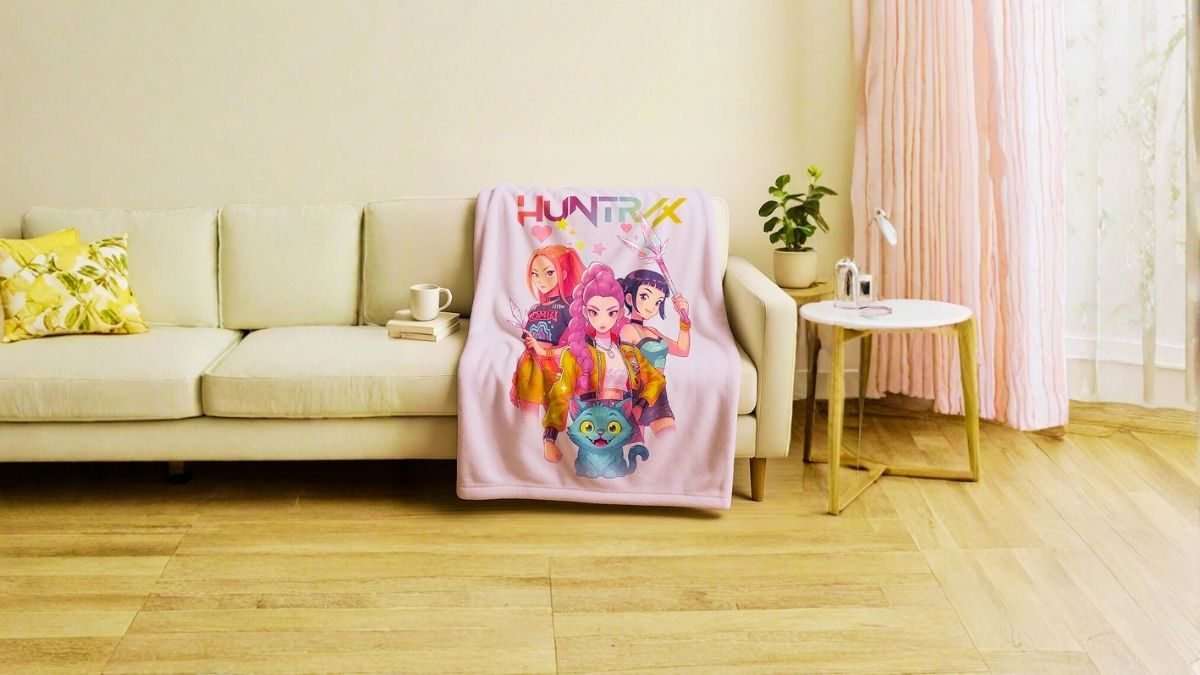 Demon Pop Hunters Movie Blanket: Korean Fantasy Animation Fleece for Fans