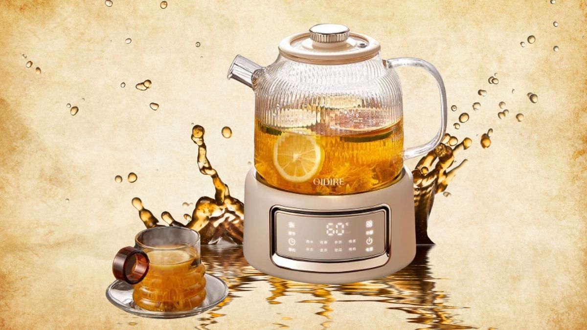 GRIPITHPY 1L Glass Electric Health Kettle: Smart Brewing Made Simple