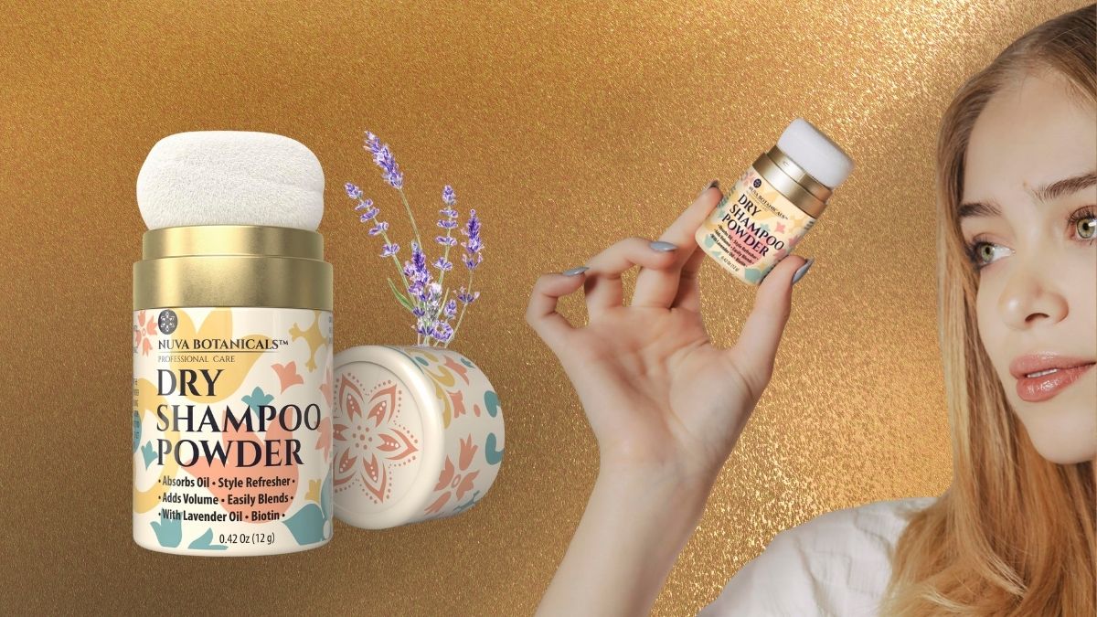 Nuva Botanicals Non-Aerosol Dry Shampoo Powder: Your Natural Hair Refresher