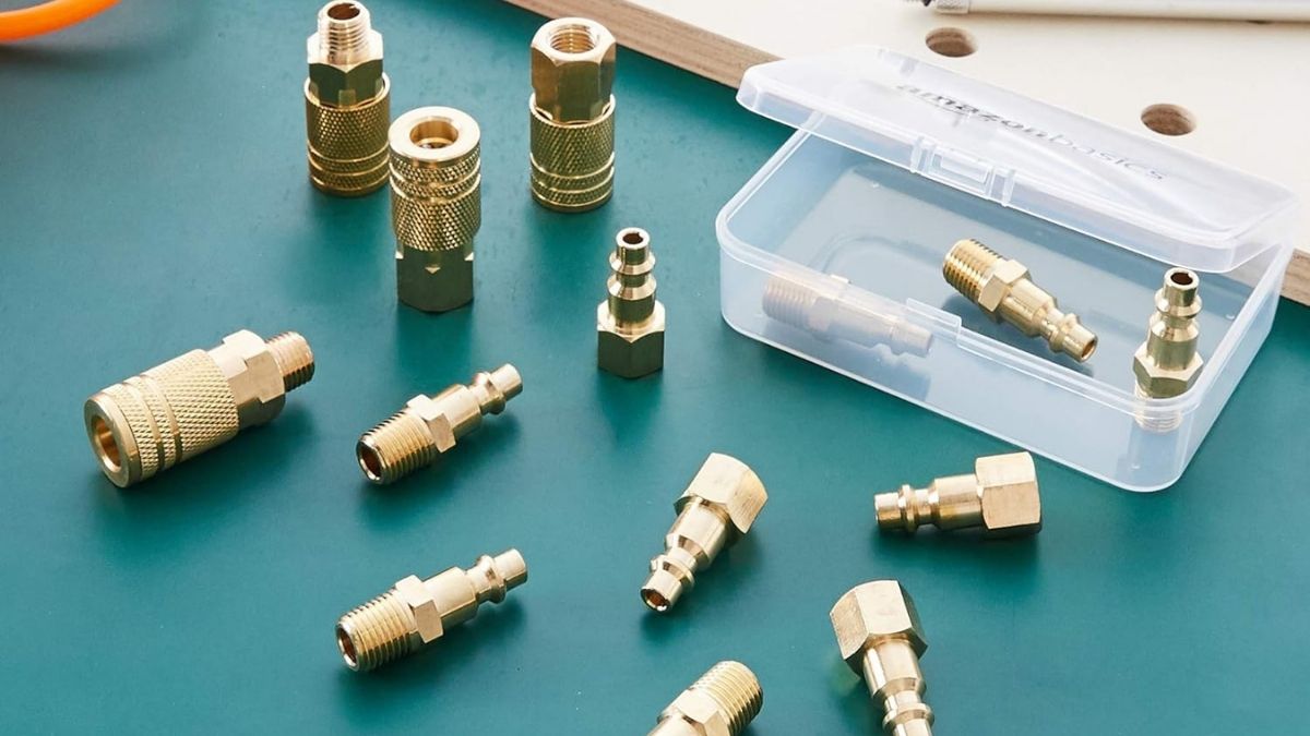 Amazon Basics Quick Connect Brass Air Coupler and Plug Kit: A Practical 14-Piece Solution for Your Workshop