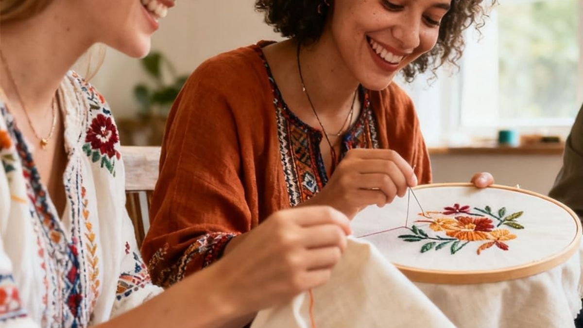 How the Saker Stitch Book Embroidery Kit Helps You Learn Embroidery Anywhere