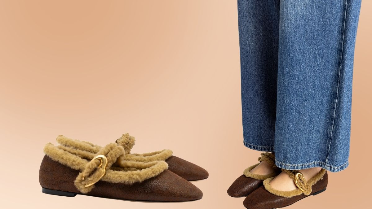 Why You’ll Keep Reaching for the Verona Ballet Flat in Cocoa Leather and Natural Shearling