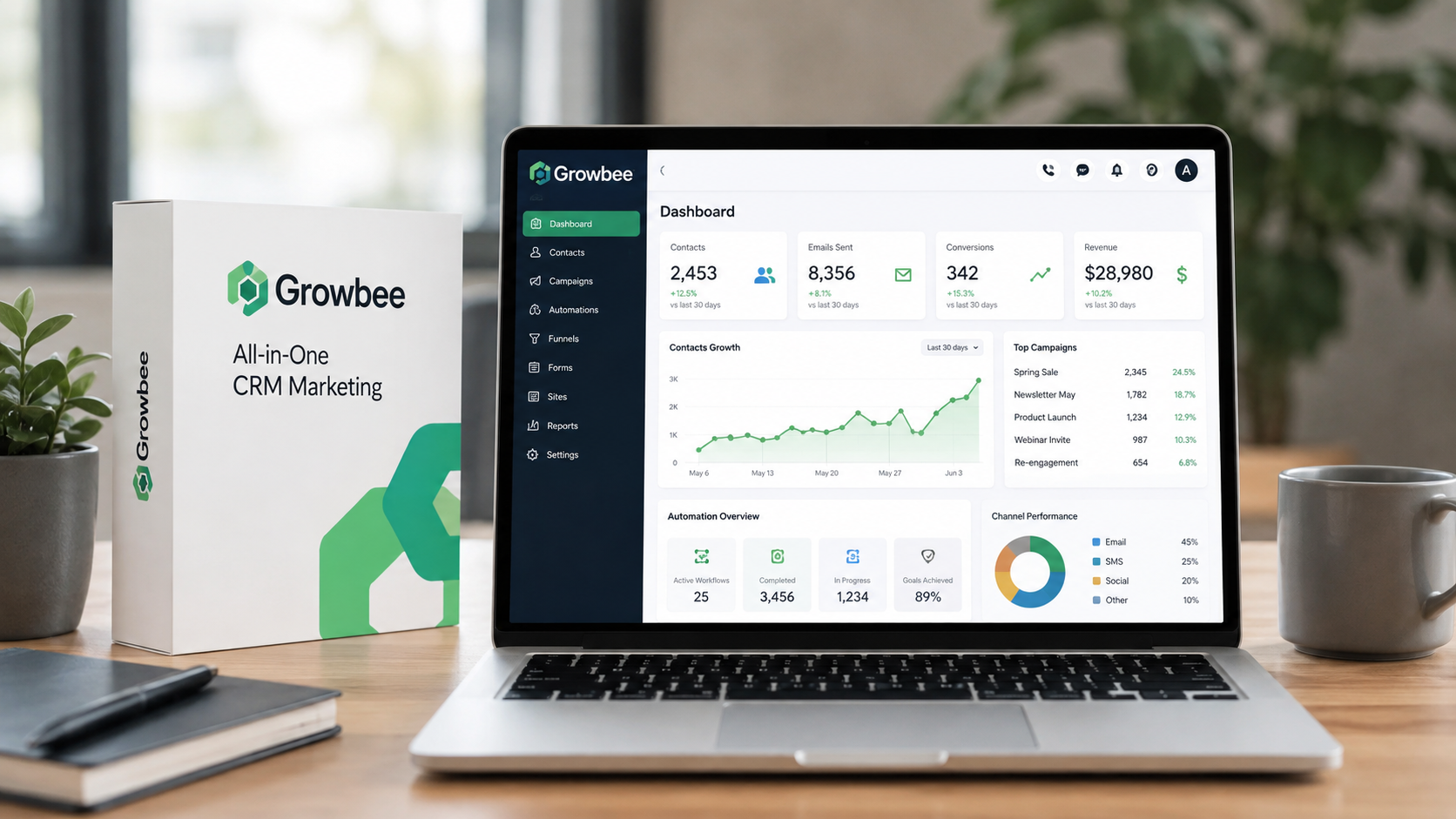 Discover Growbee All-in-One CRM Marketing to automate campaigns, manage leads, boost conversions, and grow your business faster with one powerful platform.