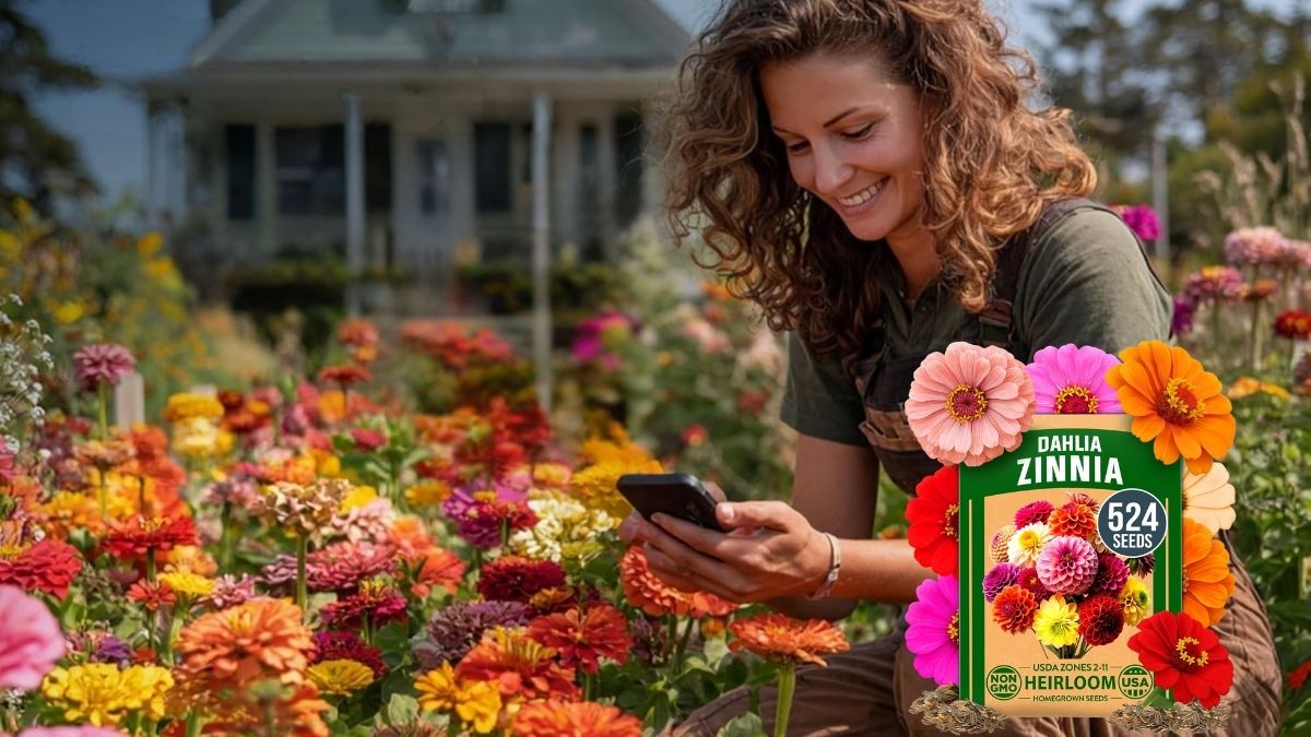 Grow a Color-Packed Garden with HOME GROWN Zinnia Dahlia Seeds