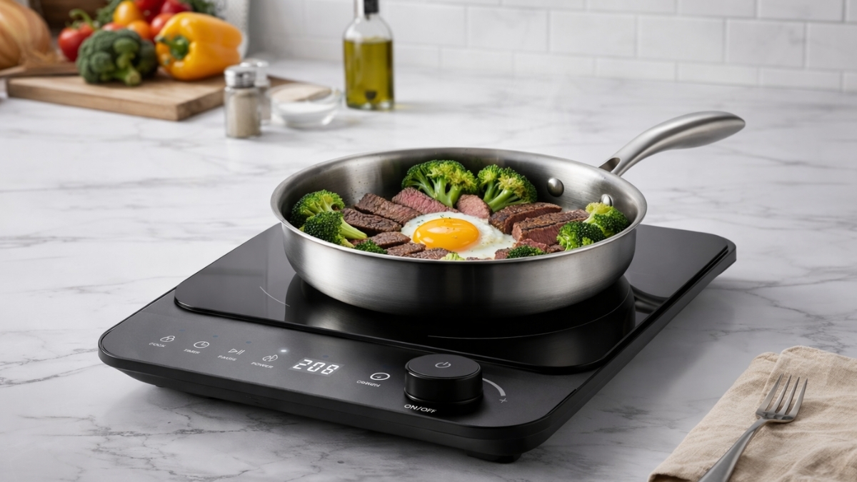 Elite Gourmet SlimStore™ Induction Cooktop: Compact Cooking Power for Small Kitchens