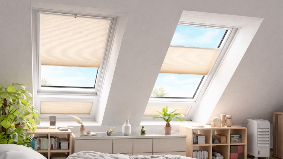 Schattenfreu Skylight Pleated Blinds Give You Better Light and Temperature Control