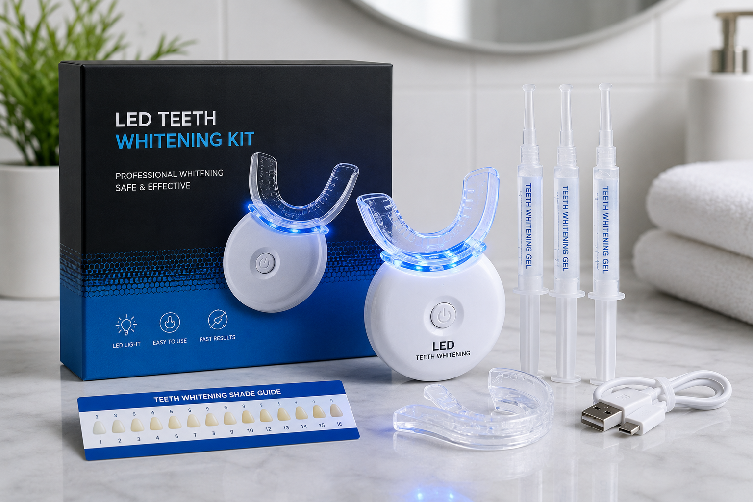 How to Use Diamond Smile LED Teeth Whitening Kit for Maximum Results at Home