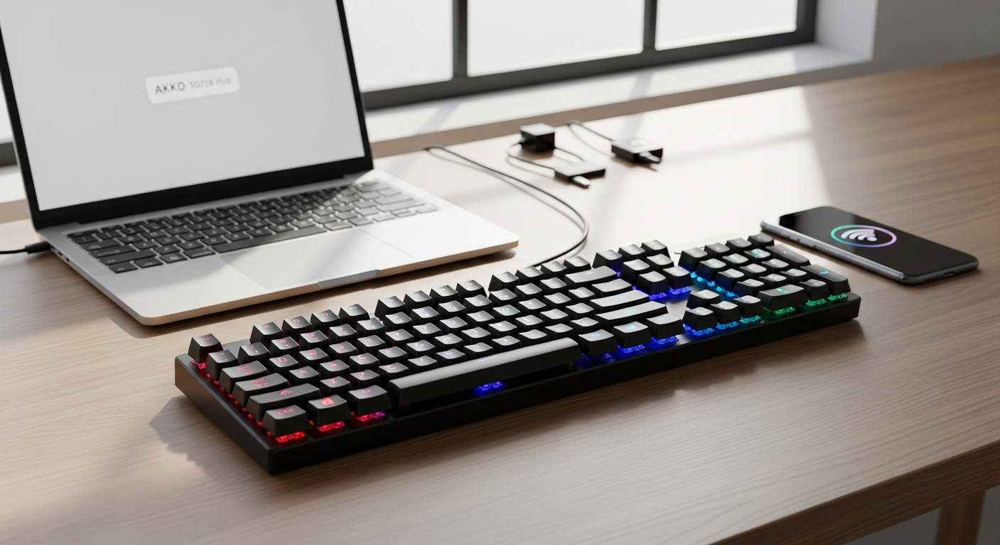 Akko 5075B Plus Mechanical Keyboard Review: Tri-Mode Connectivity for Multi-Device Professionals