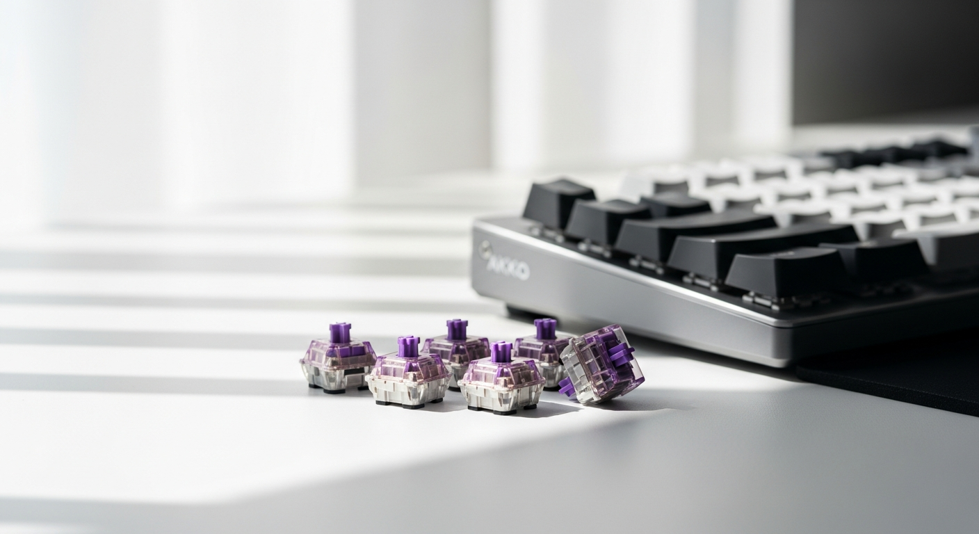 Akko V3 Pro Lavender Purple Mechanical Switches: The Typist’s Secret Weapon for Speed and Precision