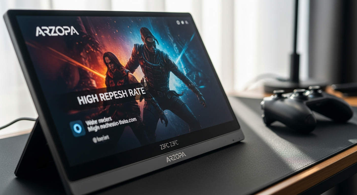 ARZOPA Z3FC 16.1″ 2.5K 180Hz Portable Monitor: Competitive Console Gaming Dominance
