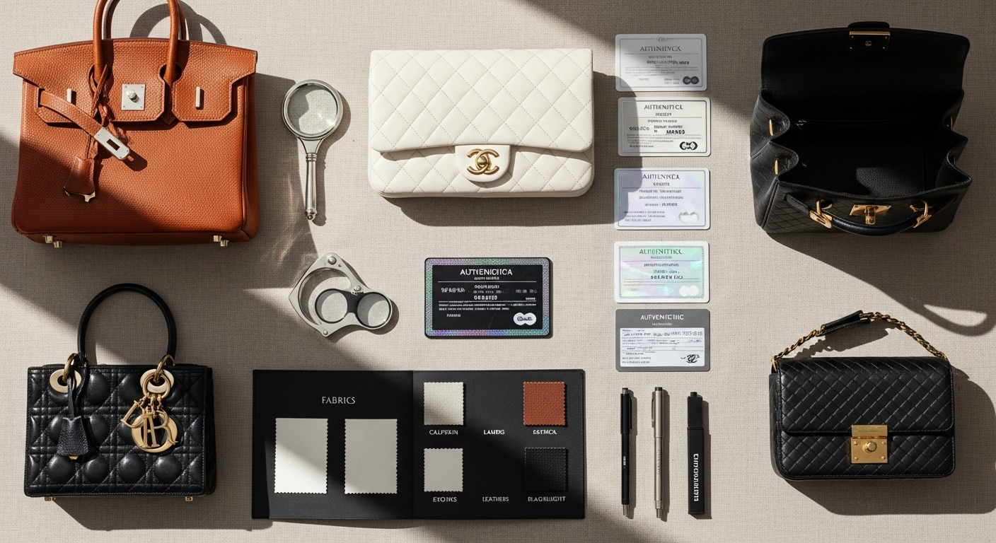 Luxury designer IT bag with authentic hardware and premium leather construction details