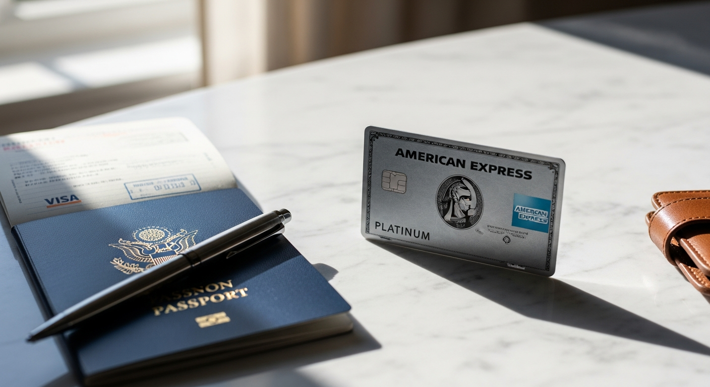 American Express Platinum Card black credit card with premium benefits and luxury travel perks
