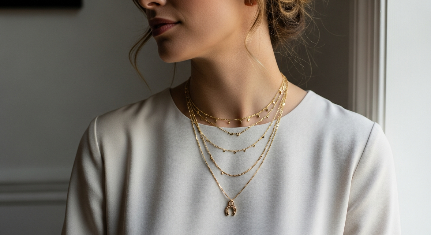 Layered Necklace Styling Guide: How to Master the Herradura Lock Set for Every Occasion