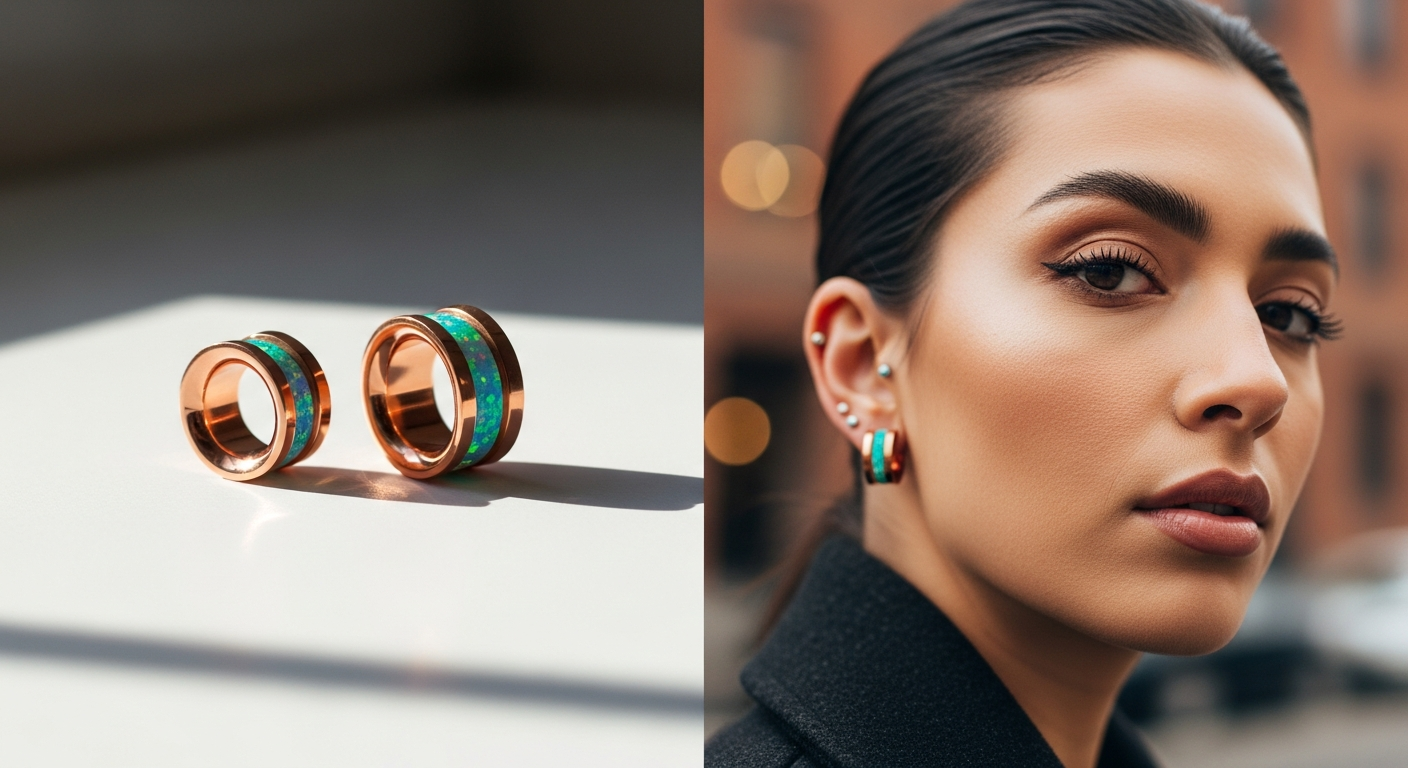 Why PVD Rose Gold Opal Screw Fit Tunnels Are the Top Choice for Stretched Ear Jewelry in 2026