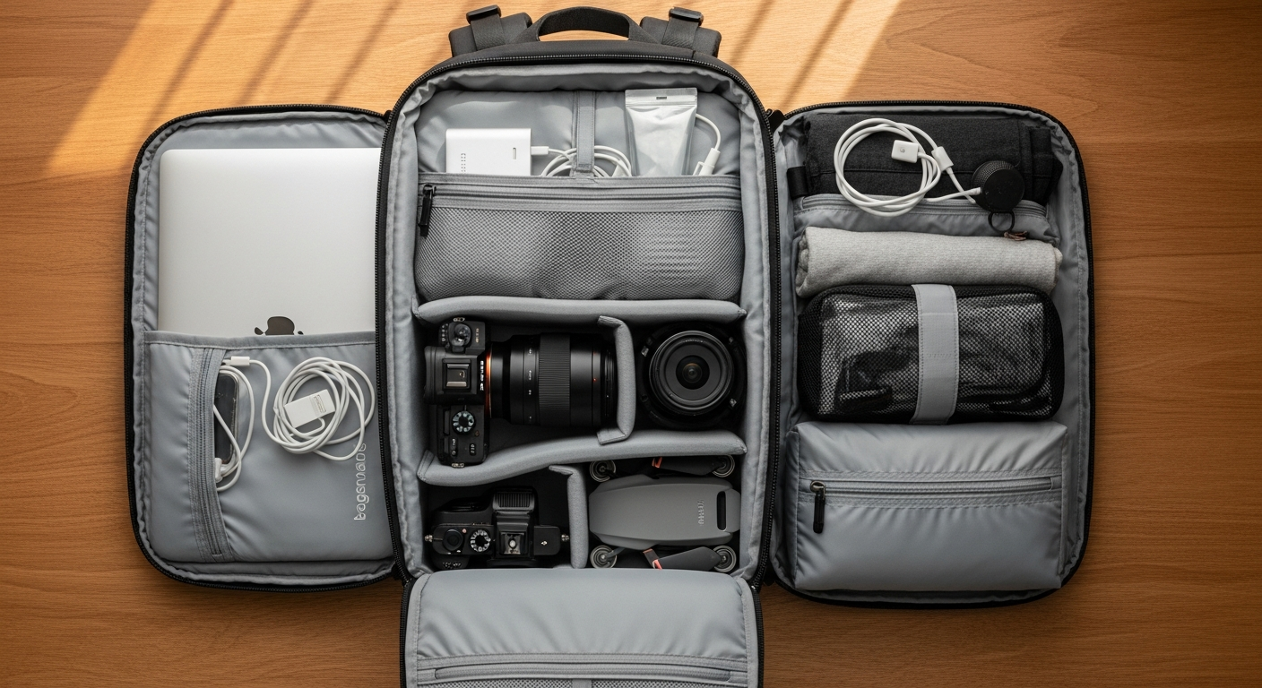 Bagsmart Blast Travel Backpack 40L with suitcase-style opening and expandable compartments for digital nomads