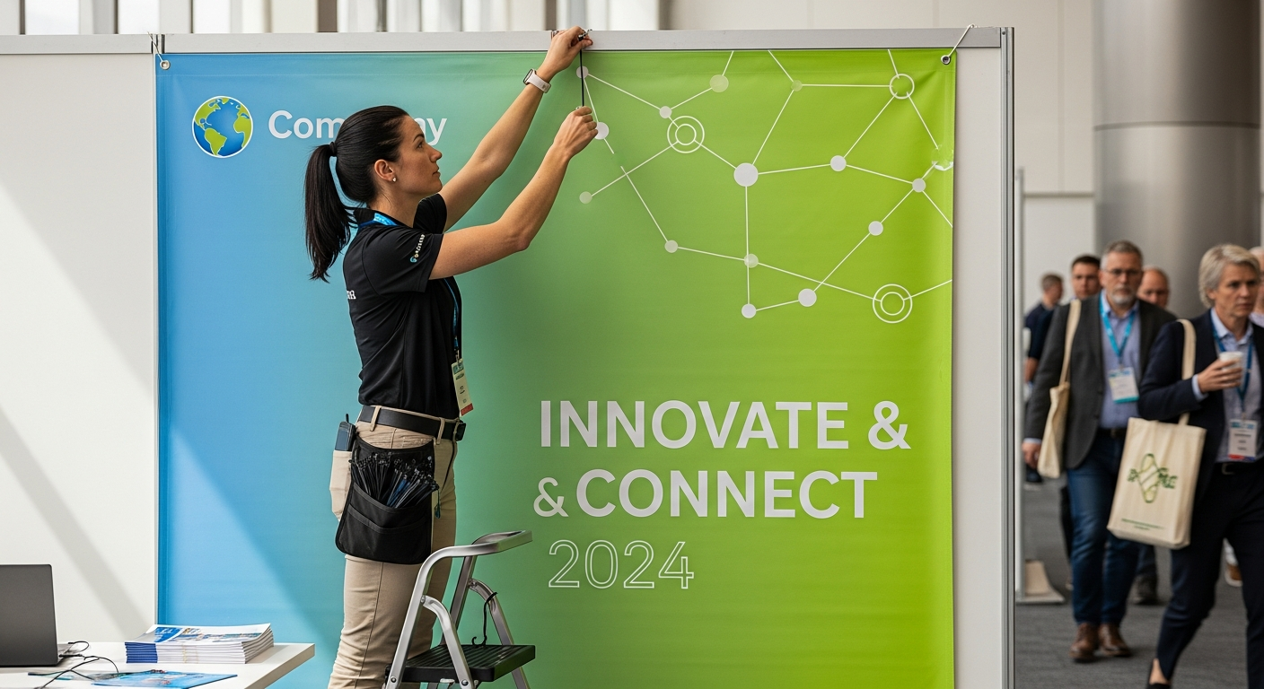 How Event Organizers Use Custom Vinyl Banners for Trade Show Advertising to Maximize Impact