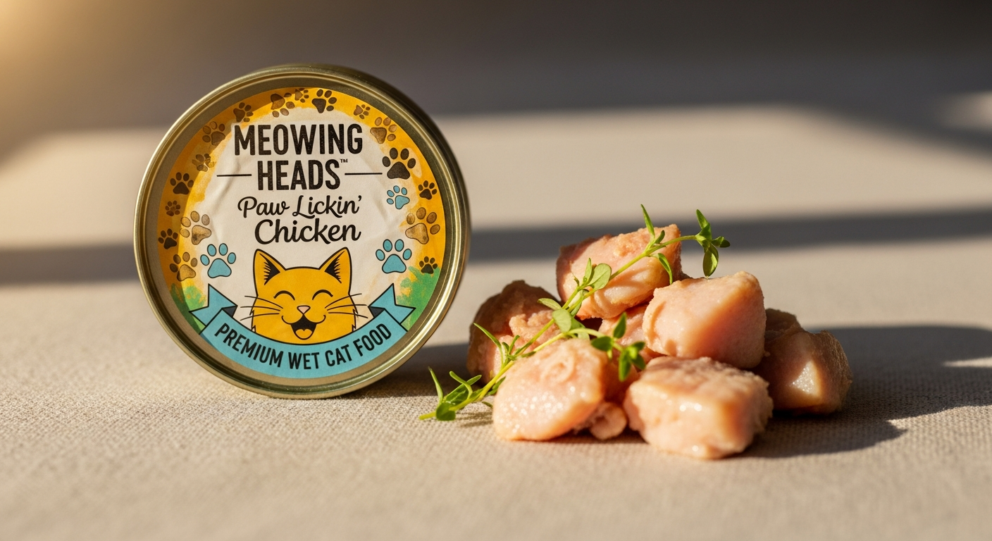 Why Picky Eaters Love Meowing Heads Paw Lickin’ Chicken: A Premium Natural Wet Cat Food Review