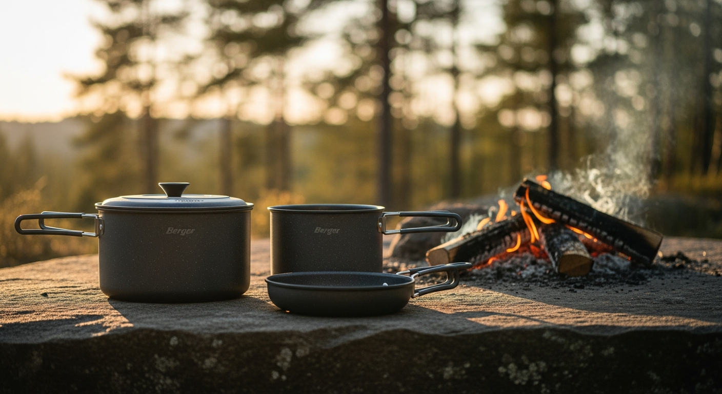 Berger Stone Rock 3-Piece Pot Set: The Minimalist Camper’s Solution to Lightweight Outdoor Cooking
