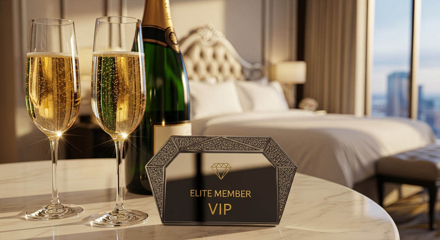 Caesars Rewards Diamond Status member enjoying exclusive lounge access and premium casino hospitality benefits