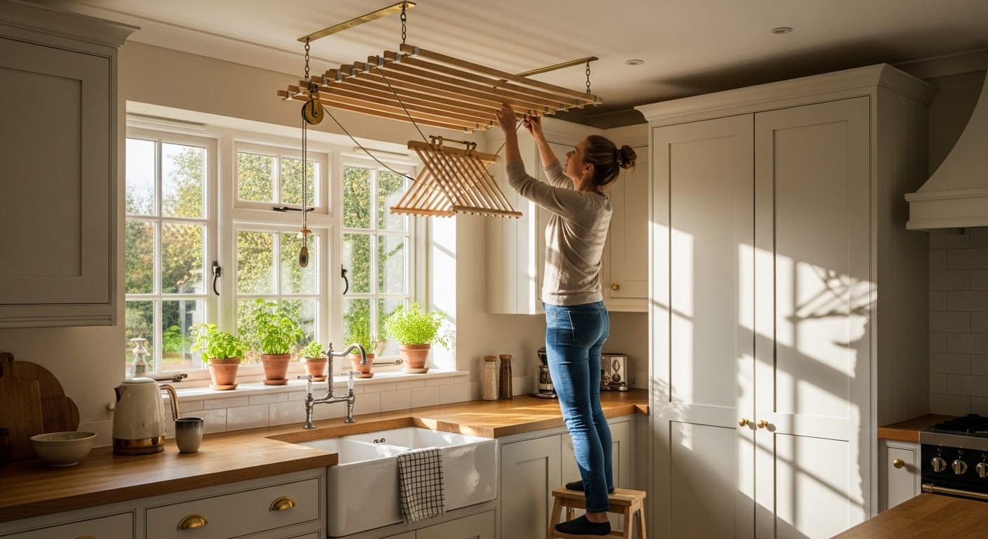 How to Install a Traditional Kitchen Maid Pulley Clothes Airer: A Complete DIY Guide for 2026