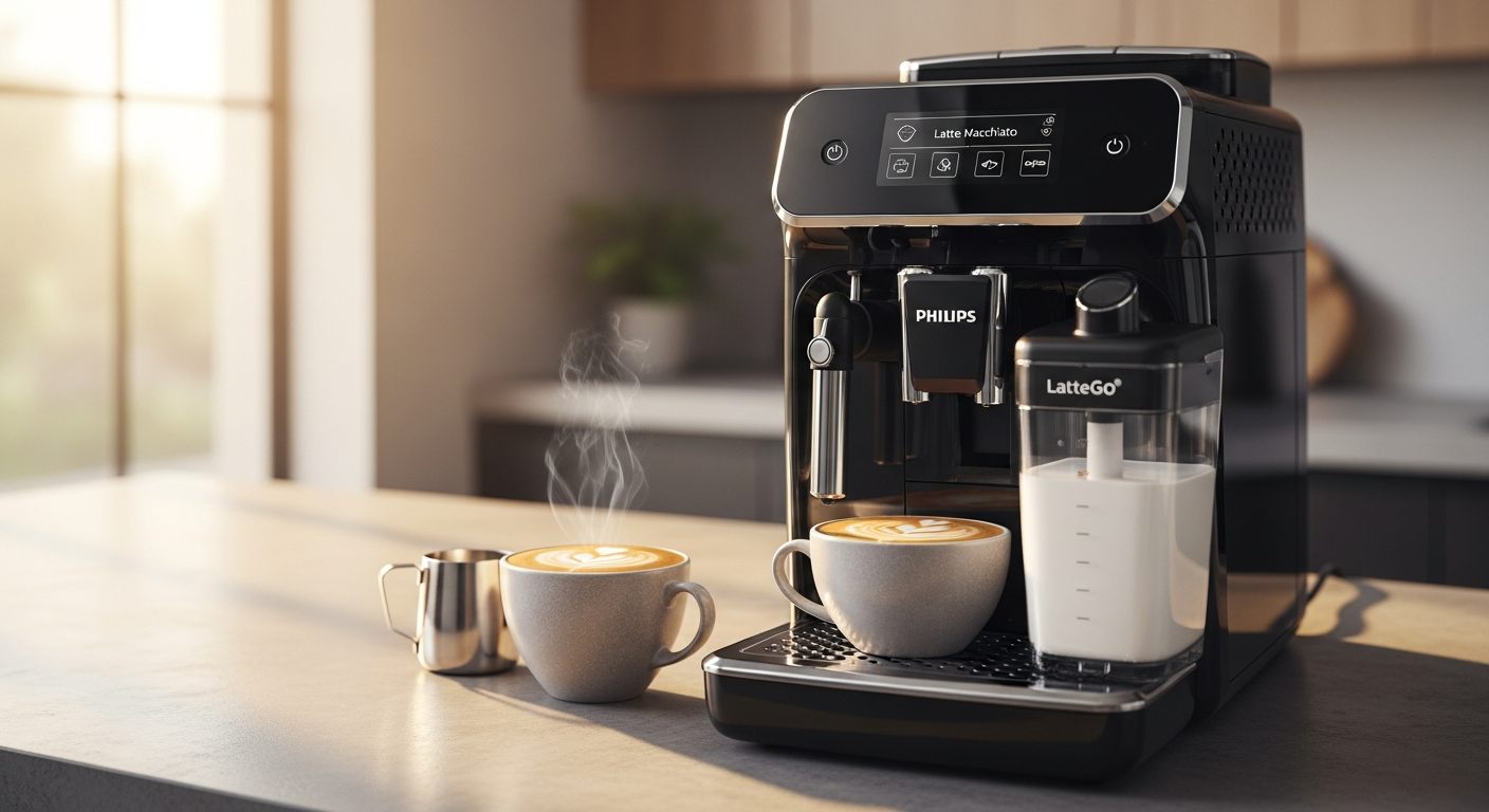 Philips 5500 Series Fully Automatic Espresso Machine: 20+ Drinks, LatteGo System & Smart Customization