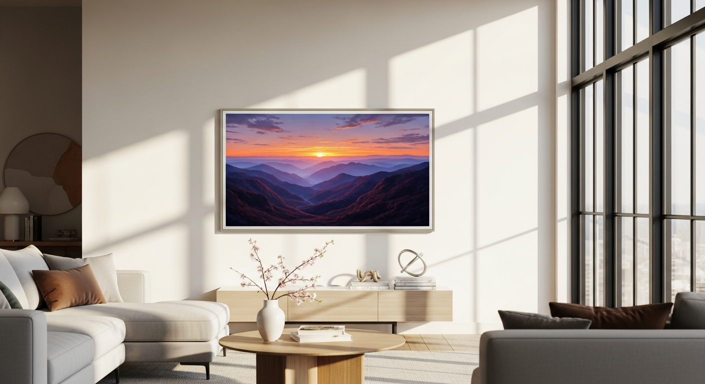 Samsung 75-inch The Frame Neo QLED TV: Premium 4K Smart TV with Art Mode for Design-First Homeowners