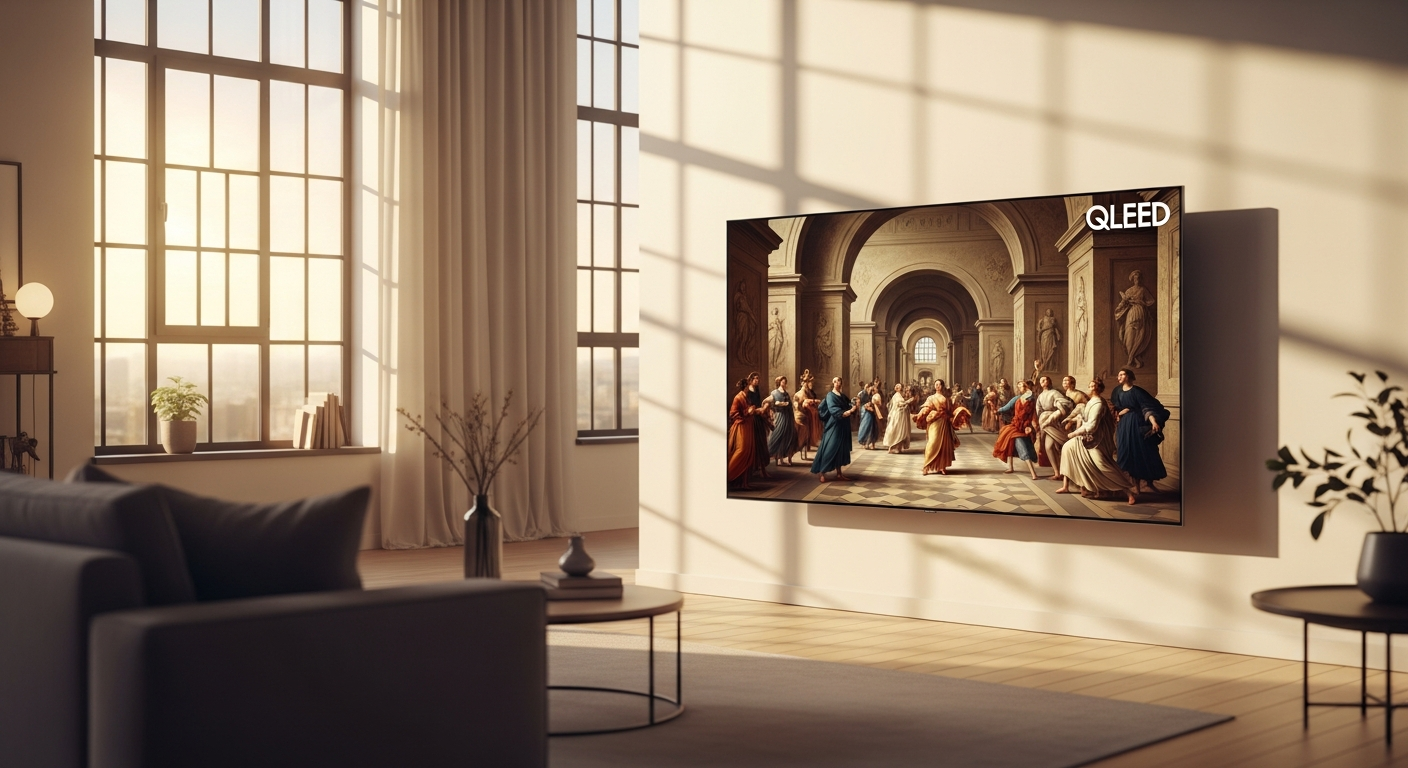 Samsung 75″ The Frame Pro Neo QLED 4K Smart TV: Transform Your Living Room Into an Art Gallery