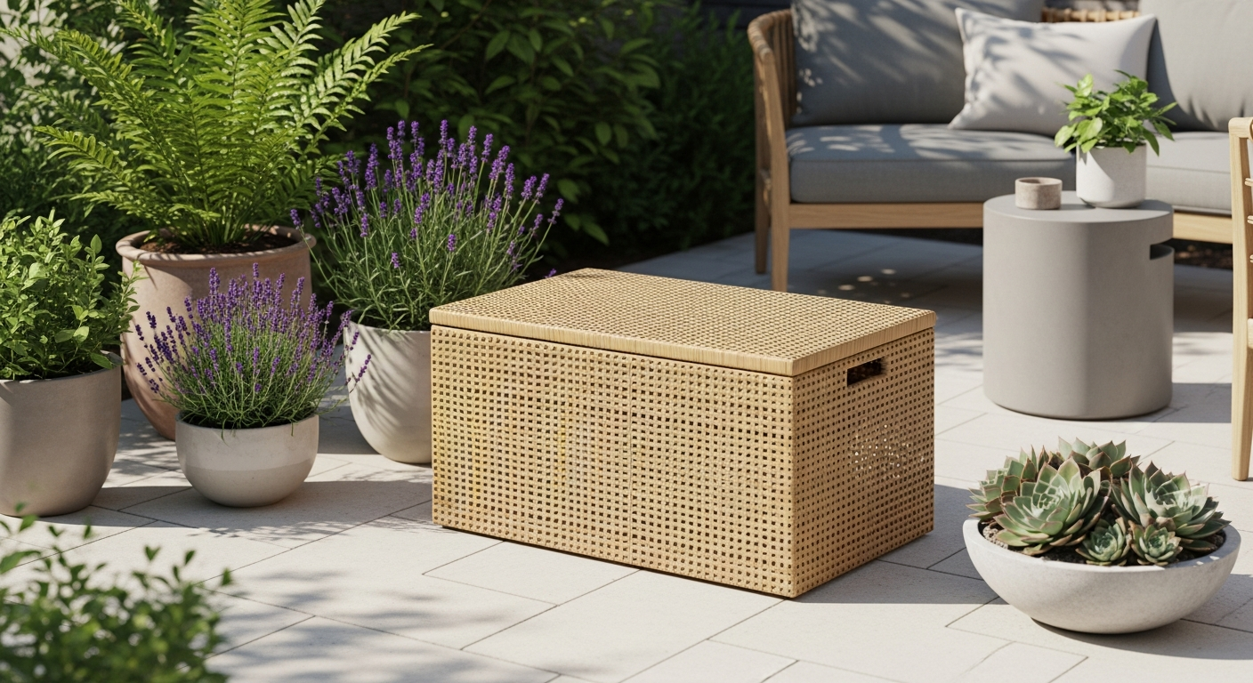 Small Spaces, Big Storage: How the DeubaXXL Polyrattan Garden Storage Box Maximizes Your Outdoor Living Area