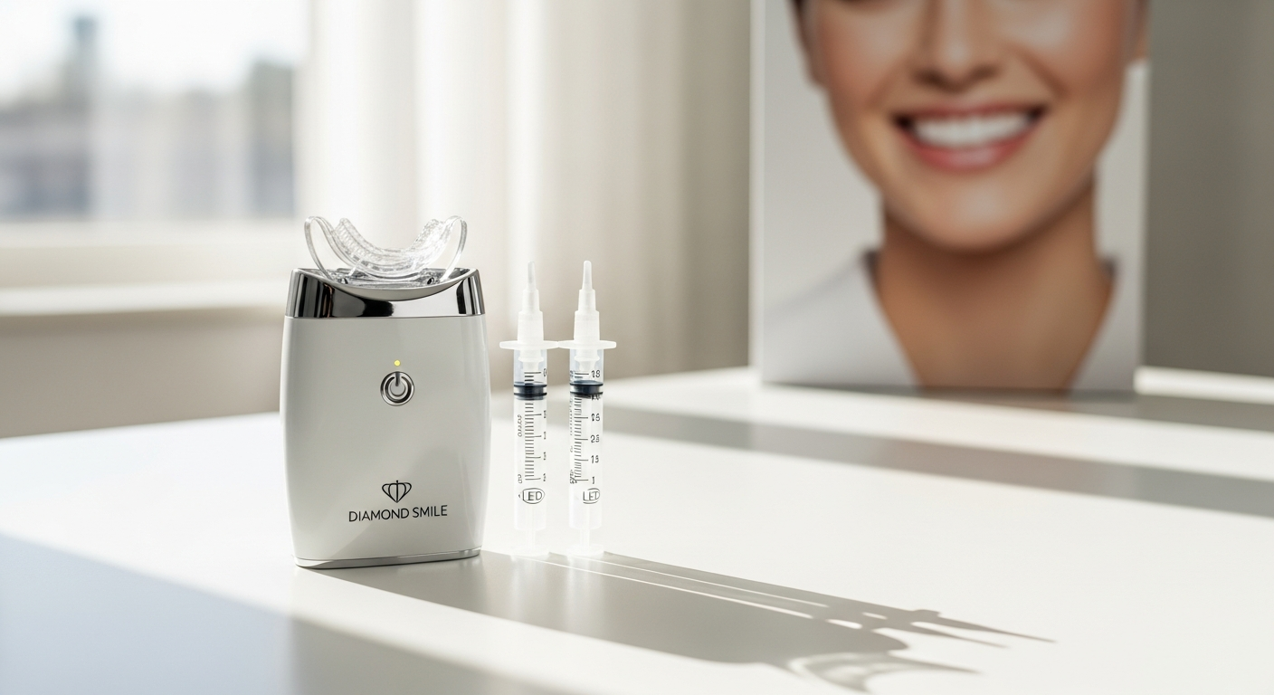 Diamond Smile LED Teeth Whitening Kit: Professional Results at Home for Under $60