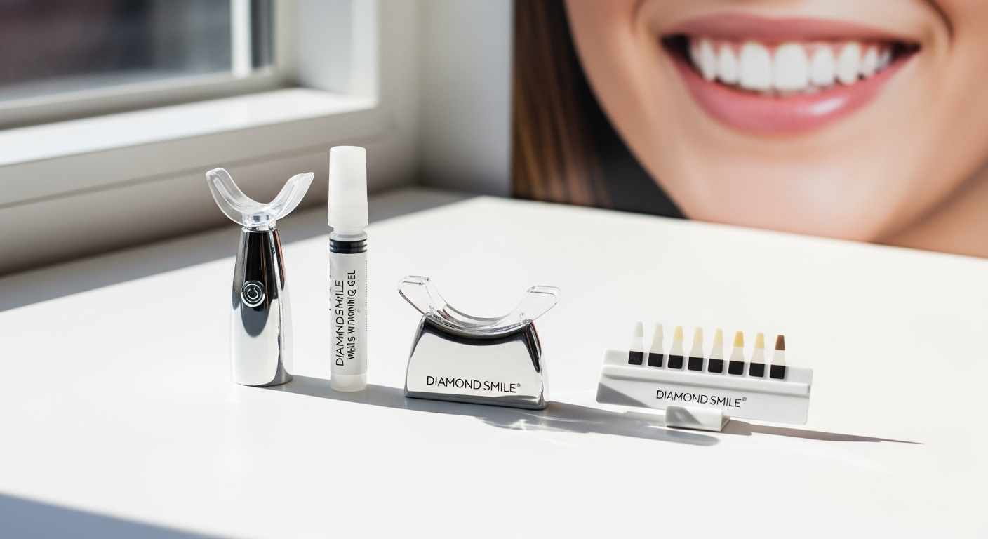 Diamond Smile Teeth Whitening Kit: Peroxide-Free Whitening Results with PAP+ Technology