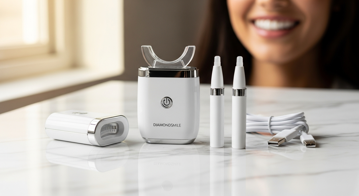 DiamondSmile Premium Teeth Whitening Kit: Professional Results at Home Without the Dentist Visit