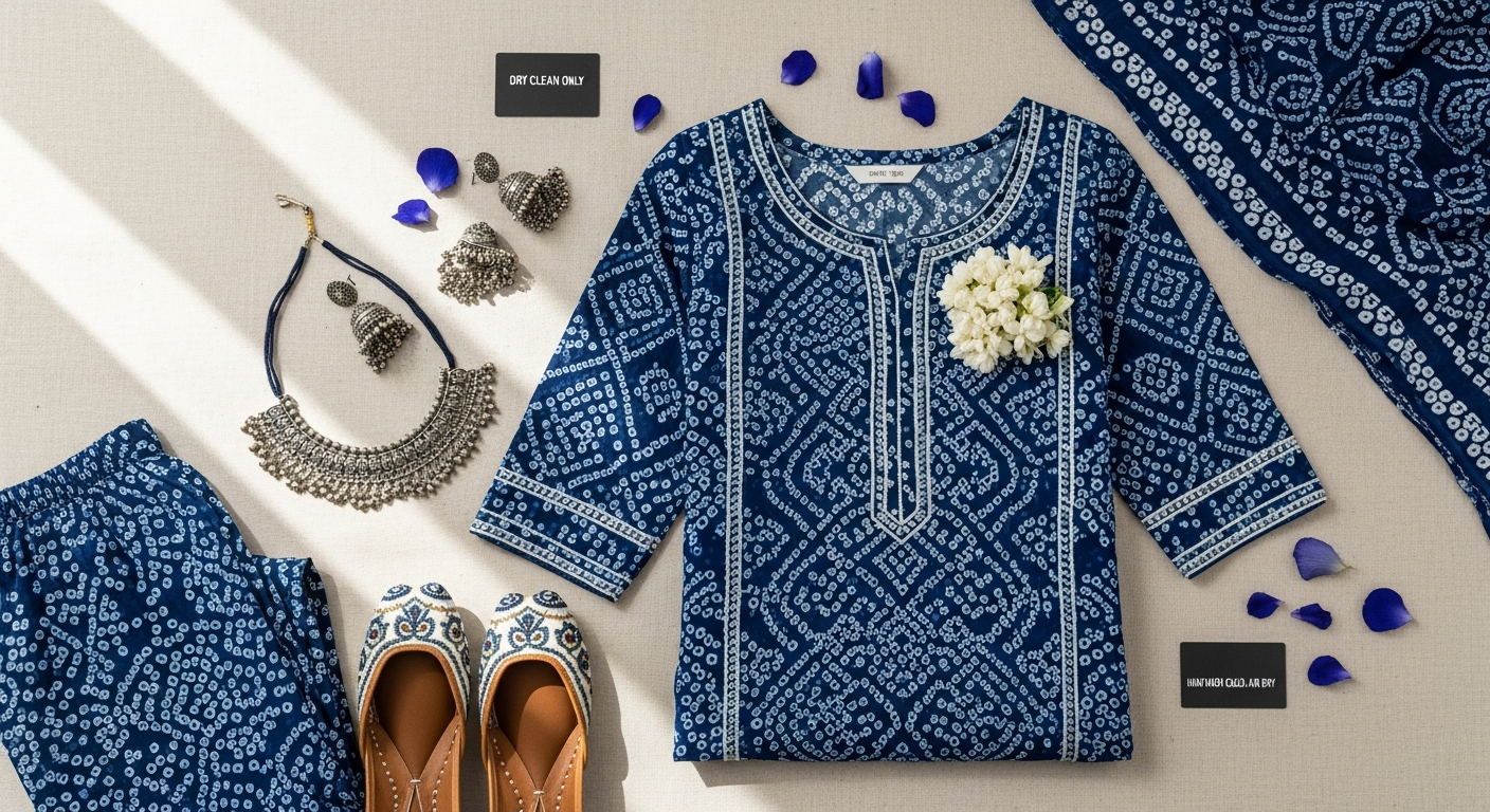 Kalini Bandhani Printed Kurta Set: Complete Styling & Care Guide for Ethnic Fashion