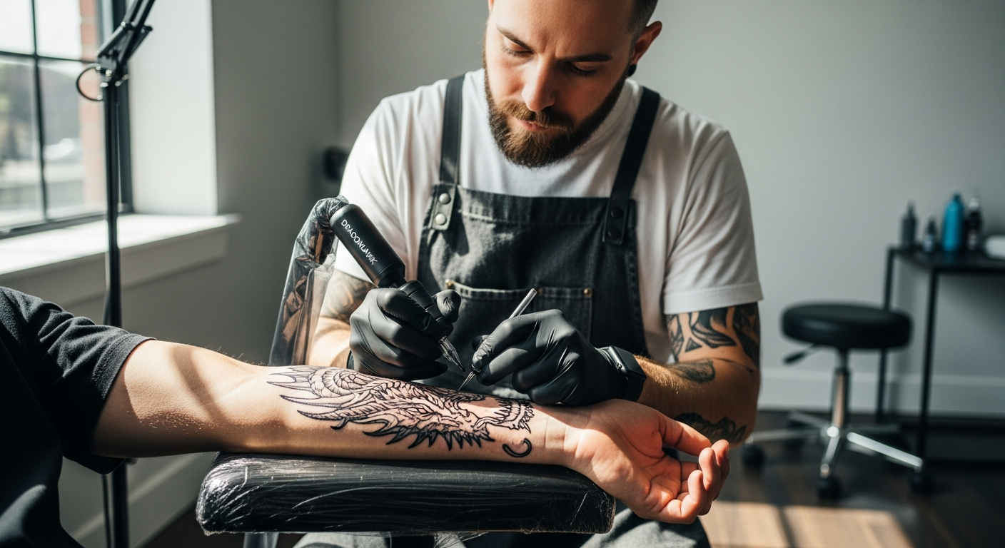 Why Professional Tattoo Artists Are Switching to the Dragonhawk Mast Archer Wireless Tattoo Machine