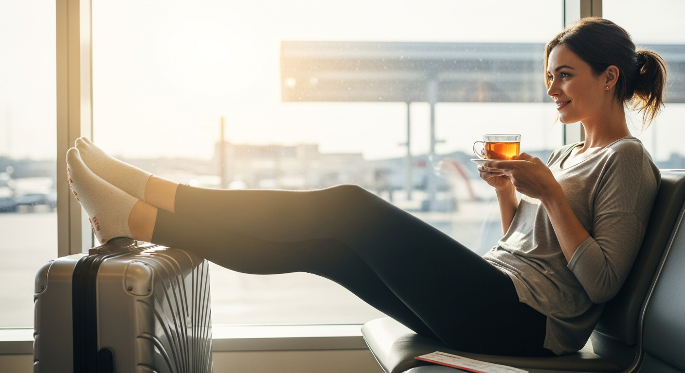Travel Recovery and Post-Flight Wellness: How Elastique L’Original Lymphatic Drainage Leggings Reduce Swelling and Jet Lag