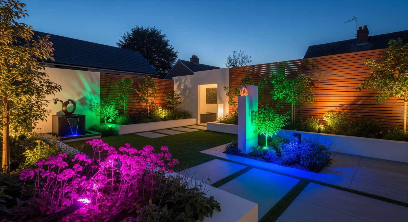 Transform Your Outdoor Space: How Outdoor Waterproof RGB LED Landscape Spotlights Create Year-Round Ambiance