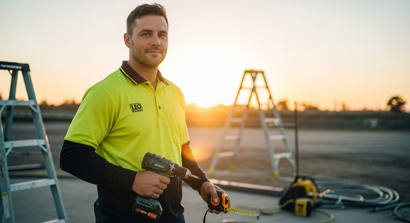 Why Electricians and Outdoor Tradespeople Are Switching to the Leo Workwear EcoViz Performance Polo Shirt