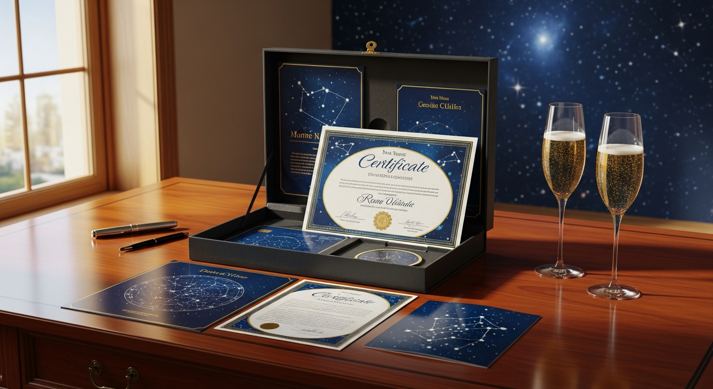 Sterntaufe Silbernova: Sternbenennung Geschenkset für unvergessliche Momente 2026