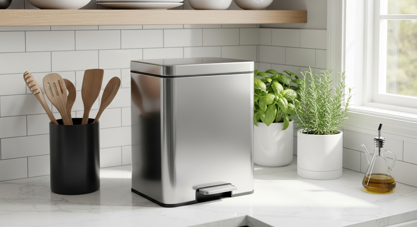 Small Kitchens, Big Capacity: Garvee 13-Gallon Stainless Steel Kitchen Trash Can Review