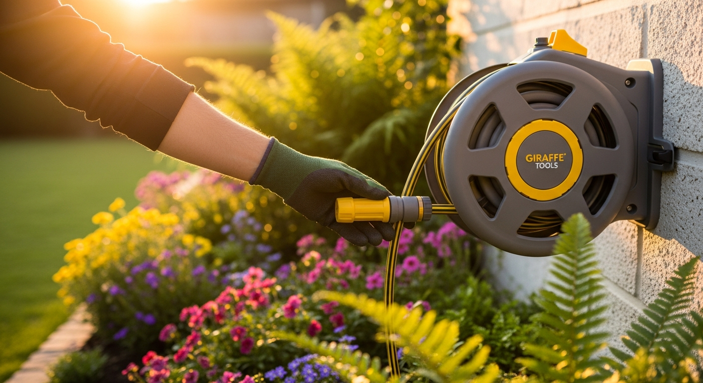 Save Hours in Your Garden: How the Giraffe Tools Retractable Garden Hose Reel Simplifies Yard Maintenance