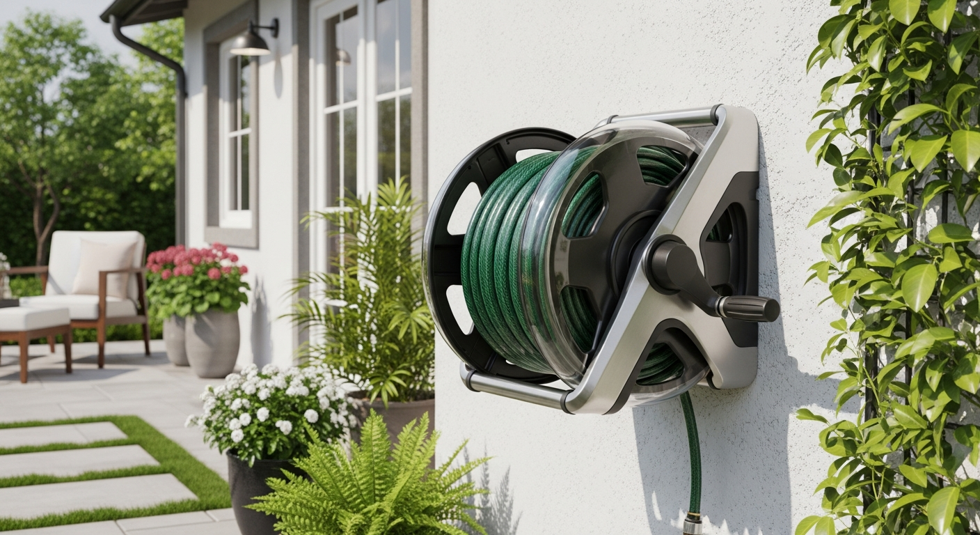 Giraffe Tools Retractable Garden Hose Reel: The Space-Saving Solution Every Homeowner Needs