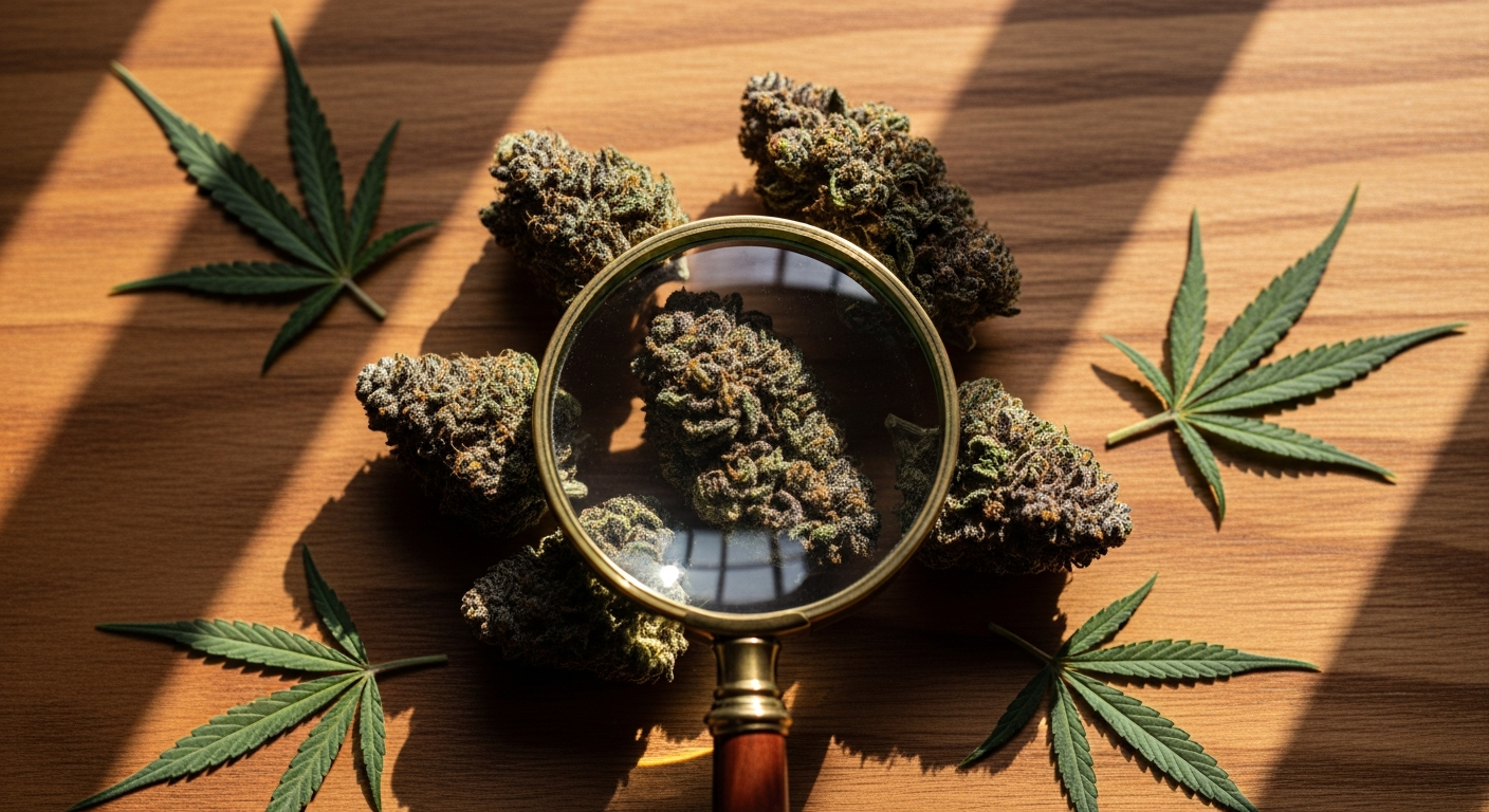 Black Diesel Superior CBD Flower in elegant Cali Glass packaging from Happy 420 DE