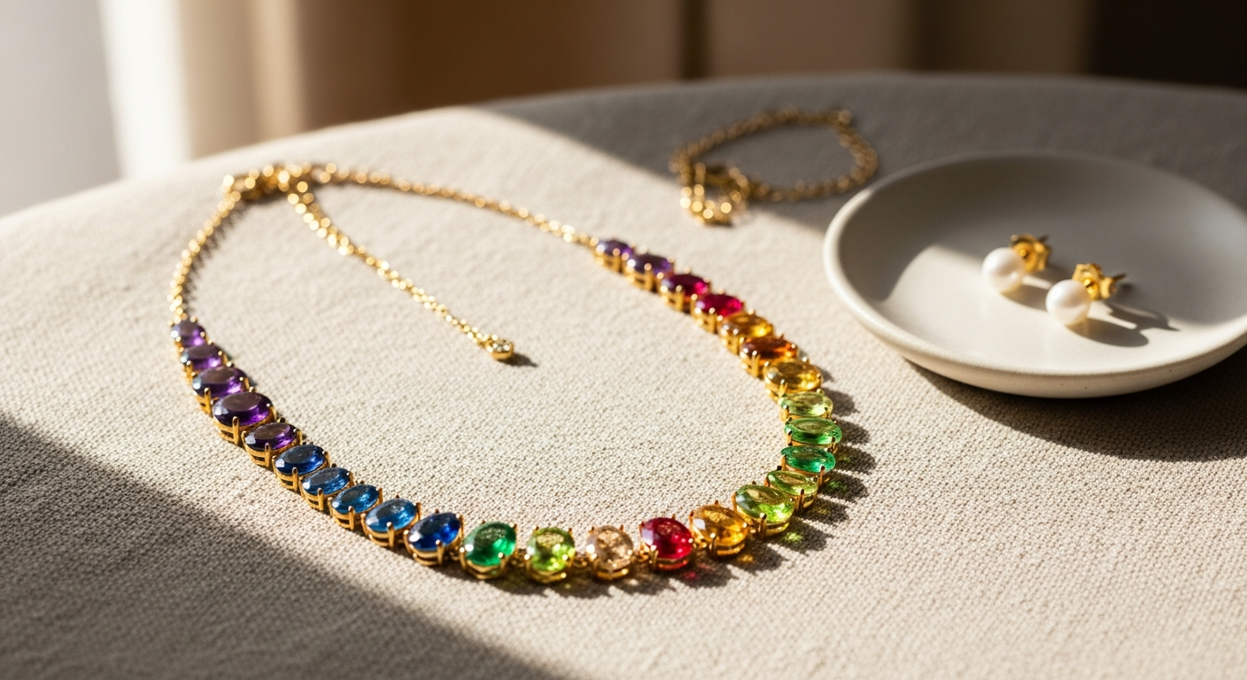 Why the Harfi Colourful Multi Gemstone Rainbow Necklace Is the Ultimate Meaningful Gift in 2026
