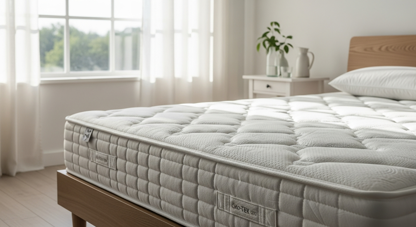HOTELSHOP.one Exclusive 7-Zone Pocket Spring Mattress with Öko-Tex certified materials and hypoallergenic design for sensitive skin sleepers